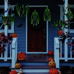 Décoration Suspendue de Chauve-Souris Personnalisée avec 1-10 Portraits Famille de Vampires Cadeau Fête Halloween pour Famille