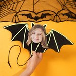 Décoration Suspendue de Chauve-Souris Personnalisée avec 1-10 Portraits Famille de Vampires Cadeau Fête Halloween pour Famille