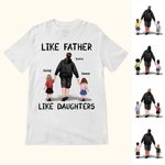 Sweat à capuche personnalisé Like Father Like Children Family Shirt Sweatshirt Fête des pères Noël Cadeau de remerciement pour papa
