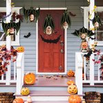 Décoration Suspendue de Chauve-Souris Personnalisée avec 1-10 Portraits Famille de Vampires Cadeau Fête Halloween pour Famille