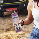 Personifierad Not My Pasture Not My Bullshit Babyko med blommor Skinny Tumbler 20oz