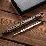 Stylo à Bille Rétro Personnalisé avec Nom Gravé Accessoire pour Porte-clés Cadeau d'Affaires de Décompression pour Homme