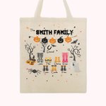 Personalized Halloween Rain Boots Canvas Bag Halloween Trick or Treat Bag for Kid Gift
