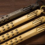 Stylo à Bille Rétro Personnalisé avec Nom Gravé Accessoire pour Porte-clés Cadeau d'Affaires de Décompression pour Homme