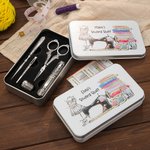 Kit d'Outils de Broderie Vintage Personnalisé avec Nom Cadeaux pour les Couturiers Tailleurs