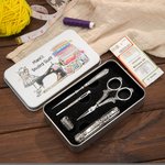 Kit d'Outils de Broderie Vintage Personnalisé avec Nom Cadeaux pour les Couturiers Tailleurs