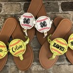 Gepersonaliseerde Baseball Football Softball Non-slip Flip Flops Sport Thema Vrouwen PU Zomer Sandalen Gift voor Ball Game Fans Strand Lovers