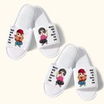 Personalised Best Friend Bridesmaids Slippers 2 Pairs