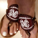 Gepersonaliseerde Baseball Football Softball Non-slip Flip Flops Sport Thema Vrouwen PU Zomer Sandalen Gift voor Ball Game Fans Strand Lovers