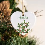 Personalized Birth Flower Ornament Home Decoration