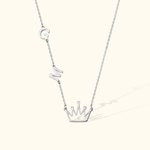 Collana personalizzata con iniziali in argento Sterling 925 Gioielli per donne regalo