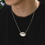 Personalized American Football or Helmet Pendant Necklace with Name and Number Gift for Sport Fan Football Lover