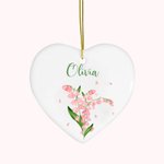 Personalized Birth Flower Ornament Home Decoration