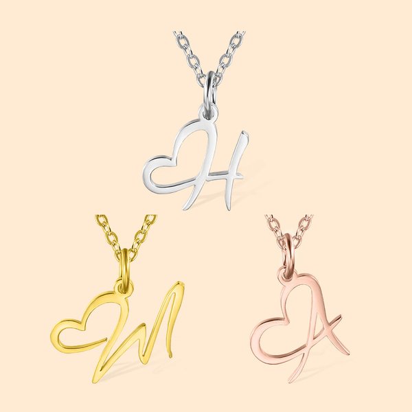 Gepersonaliseerde Initiële Hart Ketting Moederdag Verjaardag Creatief Cadeau voor Moeder Besties