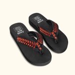 Personalised Baseball Softball Flip Flops with Name and Number