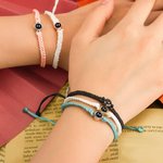 Bracelet Minimaliste Réglable Personnalisé avec Photo de Projection Cadeau Anniversaire Souvenir pour Femme Homme