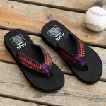 Personalised Baseball Softball Flip Flops with Name and Number