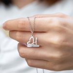 Gepersonaliseerde Initiële Hart Ketting Moederdag Verjaardag Creatief Cadeau voor Moeder Besties