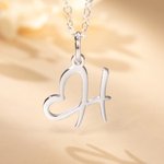 Gepersonaliseerde Initiële Hart Ketting Moederdag Verjaardag Creatief Cadeau voor Moeder Besties