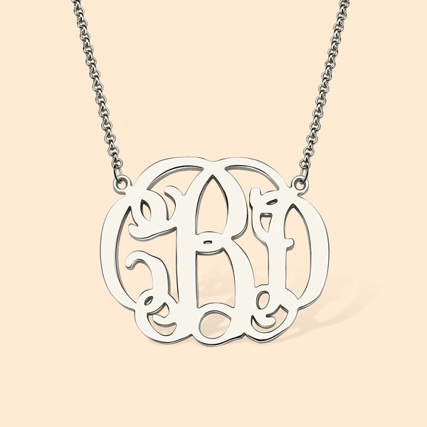 Gepersonaliseerde initiaalmonogramketting