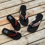 Personalised Baseball Softball Flip Flops with Name and Number