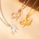Gepersonaliseerde Initiële Hart Ketting Moederdag Verjaardag Creatief Cadeau voor Moeder Besties