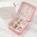 Personalized Birth Flower Zodiac Jewelry Box for Bride and Besties
