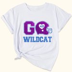 Personalised Football Theme Short Sleeve Glitter T-shirt with Name and Number