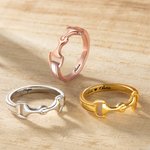 Gepersonaliseerde Snaffle Bit Horse Ring voor paard Hippische Lover Gift