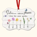 Personlig födelseblomma keramisk prydnad oregelbunden rund form för syster vän gåva
