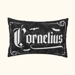 Personalizado Gothic Bat Cojín Almohada Funda de Halloween Decoración para el Hogar