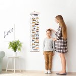 Personalized Alphabet Vehicle and Dinosaur Height Growth Chart for Kids
