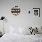 Personalised Wood Grain Clock Indoor Decorations