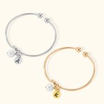 Pulsera Personalizada Nudo Inicial Tie The Knot Pulseras Pulsera de Perlas Regalo de Damas de Honor