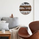 Personalised Wood Grain Clock Indoor Decorations