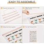 Personalised Canvas Dinosaur Alphabet Wall Art Educational Poster Classroom Nursery Decor