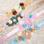 Personalized Boho Baby Shower Sash and Pin