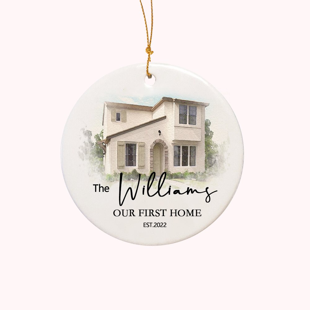 Personalized New Home Photo Ornament Couples Home Ornament for Housewarming Gift photo Christmas Ornaments