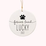 Ornement commémoratif personnalisé en céramique Cadeaux pour la perte d'un animal de compagnie