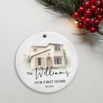 Personalized New Home Photo Ornament Couples Home Ornament for Housewarming Gift