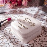 Personalized PU Leather Jewelry Box Jewelry Organizer Bachelorette Party Gifts