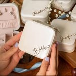 Personalized PU Leather Jewelry Box Bachelorette Party Gifts for Bride