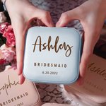 Personalized PU Leather Jewelry Box Jewelry Organizer Bachelorette Party Gifts
