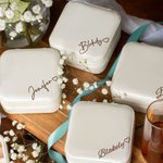 Personalized PU Leather Jewelry Box Bachelorette Party Gifts for Bride