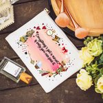 Personalized Wonderland Cosmetic Bag with Name Birthday Wedding Bridal Shower Gift for Women