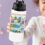 Borraccia personalizzata con nome e alfabeto animale per bambini