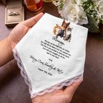 Mouchoir de mariage personnalisé de votre chien chat animal de compagnie cadeau pour le marié mariée