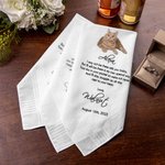 Mouchoir de mariage personnalisé de votre chien chat animal de compagnie cadeau pour le marié mariée
