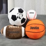 Personalised Football Basketball Soccer Baseball Sports Throw Pillow
