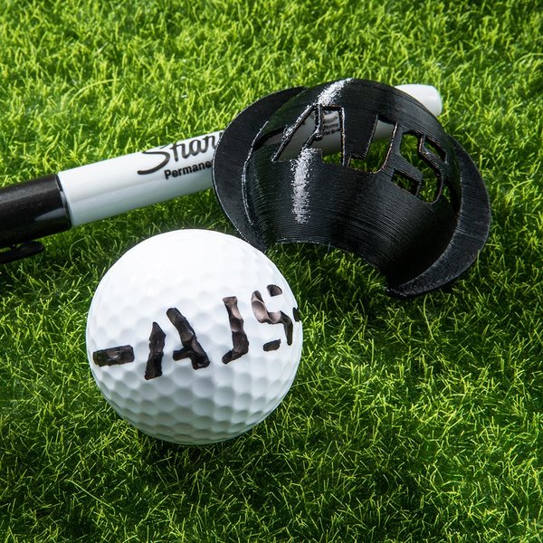 Personalisierte erneuerbare TPU Golf Ball Linie Markierung Ausrichtung Werkzeug mit 2 Markierungen Geschenk für Golf-Enthusiasten Sportliebhaber